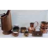 A COLLECTION OF COPPER AND BRASSWARE