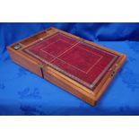 A VICTORIAN MAHOGANY WRITING SLOPE