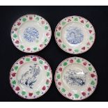 FOUR VICTORIAN NURSERY PLATES