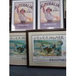 TWO REPRODUCTION POSTERS FOR PALMER'S BREWERY, BRIDPORT