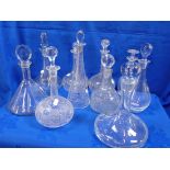 A COLLECTION OF DECANTERS