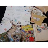 A COLLECTION OF STAMPS, AND LETTERS FROM THE ROYAL HOUSEHOLD