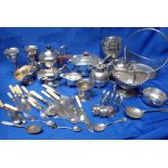 A QUANTITY OF SILVER-PLATED WARE