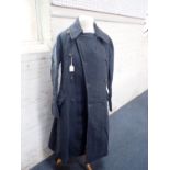 AN RAF GREATCOAT, WITH PRINTED INSIGNIA