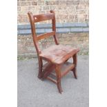 REPRODUCTION METAMORPHIC LIBRARY CHAIR STEPS