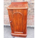 A VICTORIAN MAHOGANY BEDSIDE CUPBOARD