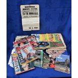 A COLLECTION OF FOOTBALL PROGRAMMES