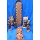 A COLLECTION OF AFRICAN TRIBAL CARVINGS