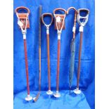 A COLLECTION OF VINTAGE SHOOTING STICKS