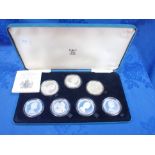 THE ROYAL MINT "QUEEN ELIZABETH THE QUEEN MOTHER 80TH BIRTHDAY" PROOF CROWN SET