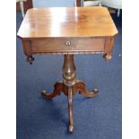 A VICTORIAN MAHOGANY WORK TABLE