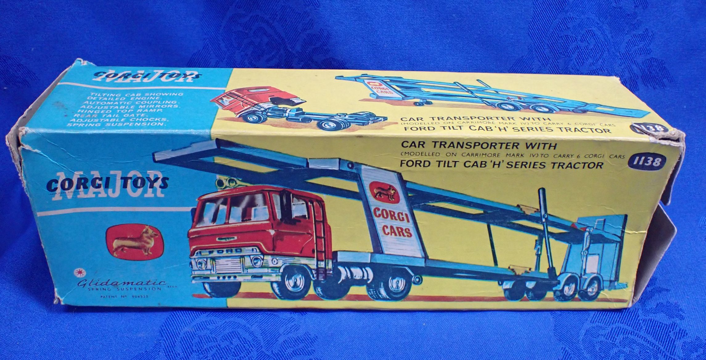 A CORGI TOYS NO.1138, CAR TRANSPORTER WITH FORD TILT CAB 'H' SERIES TRACTOR - Image 2 of 4