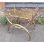 A MAISON BAGUES OR MAISON RAMSEY STYLE BRASS OCCASIONAL TABLE