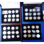 A QUANTITY OF SILVER COIN SETS