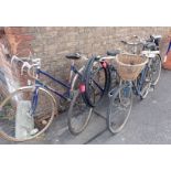 FIVE BICYCLES; RALEIGH, SUN AND HERCULES