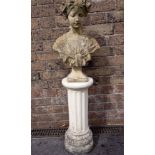 A FRENCH BELLE EPOQUE STYLE CAST BUST