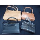 FOUR HANDBAGS INCLUDING A MAPPIN AND WEBB EXAMPLE