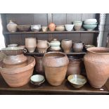 A COLLECTION OF STUDIO POTTERY BY PETER WOODWARD