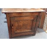 A 17TH CENTURY OAK CUPBOARD