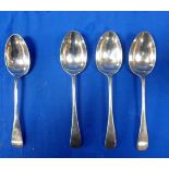 THREE MATCHING SILVER SERVING SPOONS