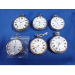 M. DONALD OF LONDON: A SILVER PAIR-CASED POCKET WATCH