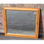 BIRD'S EYE MAPLE FRAMED MIRROR