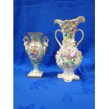 MEISSEN STYLE CAMPAGNA SHAPE VASE