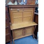 A LATE 19TH CENTURY CONTINENTAL BIRD'S-EYE MAPLE SECRETAIRE ABATANT