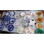 A COLLECTION OF LATE 19th CENTURY FLOW BLUE PLATES