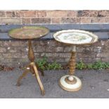 TWO ITALIAN GILTWOOD OCCASIONAL TABLES