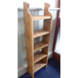 A LIBERTY JAPANESE CARVED OPEN BOOKCASE