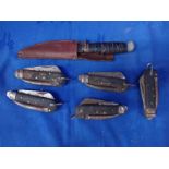 FIVE CLASP KNIVES