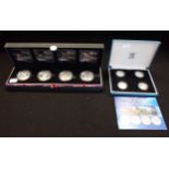 COUNTDOWN TO LONDON 2012 SILVER PIEDFORT COIN SET