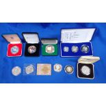 A ROYAL MINT 2004 SILVER PROOF PIEDFORT THREE COIN COLLECTION