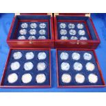 "THE HISTORY OF THE ROYAL NAVY" SILVER PROOF Â£5 COIN SET