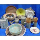 A COLLECTION OF STUDIO POTTERY AND OTHER SIMILAR