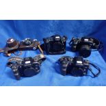 FOUR MINOLTA DYNAX 700si and 7D CAMERA BODIES