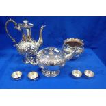 SILVER PLATED TEAPOT AND MATCHING COFFEE POT BY ELKINGTON & Co