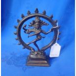 A BRONZE FIGURE OF DURGA