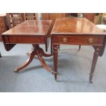 AN EARLY VICTORIAN MAHOGANY PEMBROKE TABLE