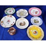 A COLLECTION OF ROYAL WORCESTER AND ROCKINGHAM PLATES