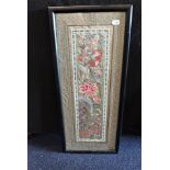 AN EMBROIDERED CHINESE PANEL