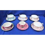 A SMALL COLLECTION OF COPELAND'S TEA WARE