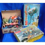 A BOXED ACTION MAN 'ASSAULT CRAFT' AND 'HELICOPTER'