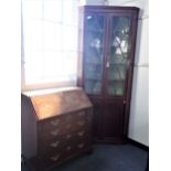 A GEORGE III MAHOGANY BUREAU