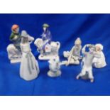 TWO RYE POTTERY CANTERBURY TALES FIGURES