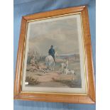 A VICTORIAN SPORTING PRINT: 'COURSING'