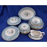 A ROYAL DOULTON ROSE ELEGANS PART DINNER SERVICE