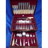 A CANTEEN OF ART DECO STYLE CUTLERY