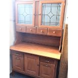 AN AMERICAN CHERRYWOOD HOOSIER STYLE KITCHEN CABINET